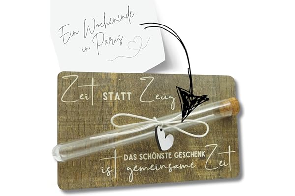 Zeit statt Zeug Gutschein Karte I Gutschein